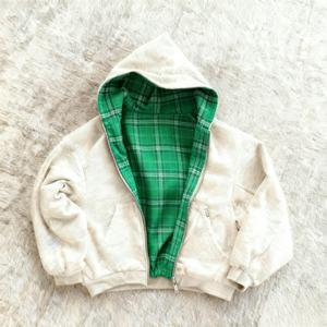 <span class=keywords><strong>Felpe</strong></span> Oversize Reversibili Personalizzate per Uomo, Alta Qualità 100% Cotone, Casual di Lusso, Design a Quadri Foderato, Felpa Streetwear - Product Image 5