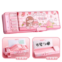 Usine En Gros Papeterie Magnétique Cheval Multifonctionnel Mignon Boîte À Crayons En Plastique, pvc École Trousse À Crayons Pochette pour Enfants Filles