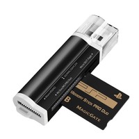 Lector de Tarjetas USB 2.0 4 en 1, Adaptador Multi Ranura para Tarjetas de Memoria SD, Micro SD, TF, MS, M2, Portátil, OTG, para Computadora Portátil, PC, Cámara, Teléfono