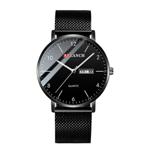 Montre à quartz minimaliste pour homme, bracelet en acier inoxydable, simple, élégante, étanche, montre-bracelet pour affaires - Product Image 4