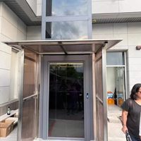 Hızlı Kurulum Alüminyum Profil Çift Vidalı Tahrikli Dişlisiz Çekişli 3 Katlı 400kg Yük Kapasiteli 0.15m/s Hızlı Ev Asansörü