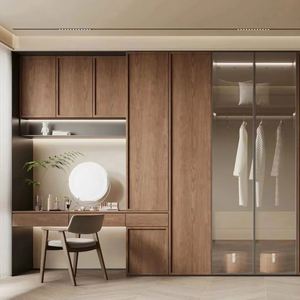 Meubles de vestiaire modernes personnalisables avec portes, armoires pour chambre à coucher, hôtel, salon, maison, appartement, villa - Product Image 1