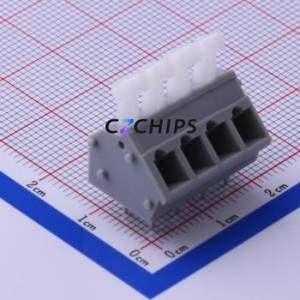 KF243-5.0-4P Spring Terminal Block Through hole Component (THT),P=5mm Connector 5mm 4P 4 17A - Product Image 1