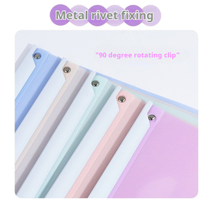 A4 da Xoay đòn bẩy thư mục sinh viên đặc biệt Clip Trường Trung Học Cơ Sở kiểm tra giấy lưu trữ túi rời lá Manila chất kết dính nộp hồ sơ - Product Image 4