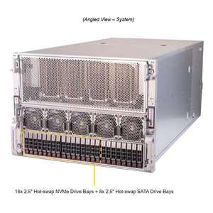 Plataforma de Computación GPU de Alta Densidad para Montaje en Rack de 8U con Dos Procesadores AMD, Modelo Personalizado para Cargas de Trabajo de IA y HPC, en Existencia - Product Image 4