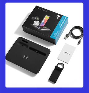 <span class=keywords><strong>Cargador</strong></span> Inalámbrico 4 en 1 para Teléfono Móvil, Estación de Carga Magnética de Carga Rápida de 15 W para Múltiples Dispositivos <span class=keywords><strong>Apple</strong></span> - Product Image 4