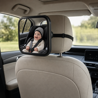 Miroir de voiture pour bébé grand angle, miroir d'observation orienté vers l'arrière pour la sécurité des nourrissons et des enfants dans le siège auto