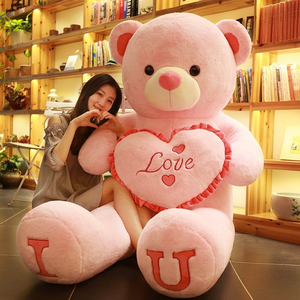 Orsacchiotto Gigante a Forma di <span class=keywords><strong>Cuore</strong></span>, <span class=keywords><strong>Peluche</strong></span> Morbido, Regalo Romantico per San Valentino, Anniversario, Compleanno - Product Image 5