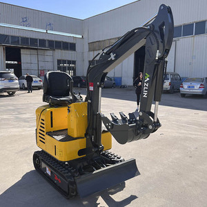 Mini-excavatrice chenillée jaune de Chine, 0,8 tonne, équipement de construction à moteur sur chenilles - Product Image 4