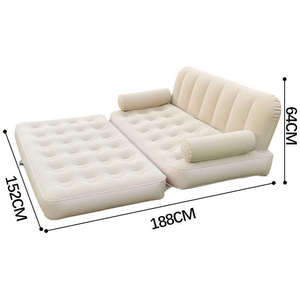 Sillón Inflable de PVC Plegable y Portátil de Diseño Moderno con Bomba Integrada, Preempaquetado para Sala de Estar y Juguetes - Product Image 4