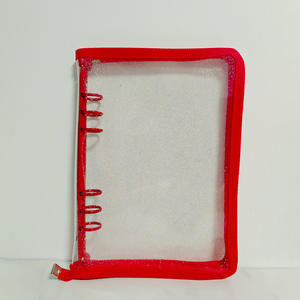 Carnet à feuilles mobiles en PVC avec couverture zippée A5, taille personnalisée, couverture de livre transparente multicolore - Product Image 5