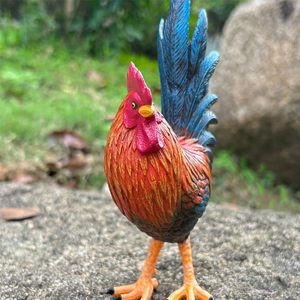 Realistic Resin <strong>Rooster</strong> <strong>Figurine</strong> Polyresin Animal Statue for Home Garden Decor