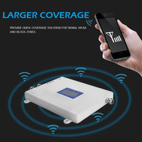 Répéteur de signal mobile 2G 3G 4G LTE à gain élevé 70 dB, amplificateur de signal GSM, kit complet pour la maison et le bureau, 500 m²