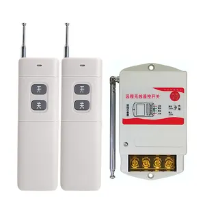 AC220V 230V Relay Wireless RF Remote Control Switch & 433MHz 2CH Remote Transmitter For Water Pump Factory Motor