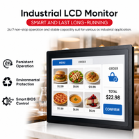 KEINONE Écran tactile industriel 15 pouces pour PC, fonctionnement continu 24h/24 et 7j/7 pour les points de vente des magasins de détail et les kiosques des centres commerciaux
