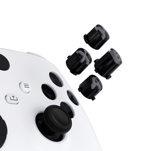EXtremeRate Boutons d'action classiques gris clair et transparent avec symboles gris foncé, boutons ABXY pour manette Xbox Series X S - Product Image 1