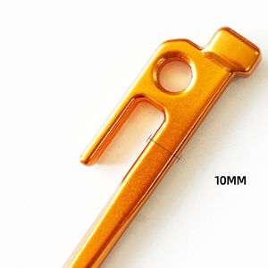 Estacas para tienda de campaña forjadas con martillo de aleación de aluminio para exteriores resistentes de alta calidad para acampar, 1 unidad - Product Image 4