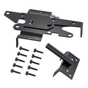 Stock local américain matériel de porte de clôture <span class=keywords><strong>en</strong></span> fer <span class=keywords><strong>autobloquant</strong></span> loquet de porte de clôture <span class=keywords><strong>en</strong></span> PVC de ferme pour porte de jardin - Product Image 1