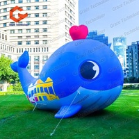Nouveau design : Modèle gonflable en PVC de requin baleine, figurine animale marine, dessin animé océanique pour fêtes