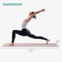 Esterilla de yoga ovalada ecológica, esterilla de goma PU con curva ovalada personalizada con agarre estupendo, esterilla de yoga para ejercicio