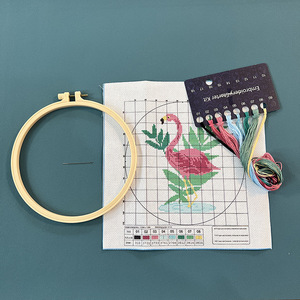 Kit <span class=keywords><strong>de</strong></span> broderie artisanale DIY, mini kit <span class=keywords><strong>de</strong></span> <span class=keywords><strong>point</strong></span> <span class=keywords><strong>de</strong></span> <span class=keywords><strong>croix</strong></span> animaux, ensemble <span class=keywords><strong>de</strong></span> broderie DIY pour débutants, enfants, étudiants, pratique, décoration murale - Product Image 3