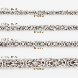 Wholesale Premium Collection of <b>Handmade</b> Bamboo Choker and Byzantine <b>Necklace</b> Fashion Jewelry with Sterling <b>Silver</b> Chains - Product Image 2