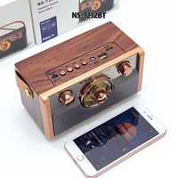 Radio portable vintage AM FM SW avec Bluetooth sans fil, USB, TF, batterie 1800 mAh, grand cadran rétroéclairé, poignée rétro, pour la maison, l'extérieur, cadeau