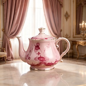 Luxurious Rose-Red Italian-Style Ceramic Bone China Eco-Friendly <b>Coffee</b> Pot <b>Sugar</b> & Milk Jar <b>Set</b> for Hotels and Households - Product Image 5
