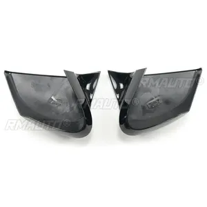 Pour Chevrolet Corvette C8 2020-2023, une paire de coques de rétroviseurs latéraux, accessoires de voiture, aspect carbone noir brillant - Product Image 6