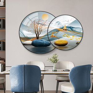 <span class=keywords><strong>2025</strong></span> mới nhà hàng trang trí hiện đại sang trọng Hươu 5D hình ảnh pha lê sứ trang trí sơn Vòng - Product Image 3