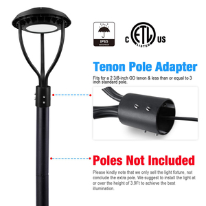 Lumière d'extérieur 60W LED en aluminium IP65 étanche 8400LM, circulaire, pour <span class=keywords><strong>parking</strong></span>, lampadaire de rue - Product Image 4