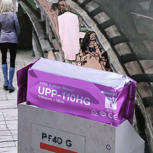 Papel Térmico UPP-110HG Directo de Fábrica, 110 mm × 18 m, Capa Única, Rosa, Alto Brillo, Papel para Caja Registradora Tipo V - Product Image 5