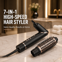Sèche-cheveux professionnel à logo personnalisé, séchage rapide, température constante, miroir de maquillage, diffuseur, avec buse magnétique