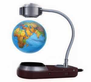 Globe terrestre éducatif en plastique pour enfants, 10,6 cm, rotation automatique continue, décoration de bureau, piles AA, géographie - Product Image 3