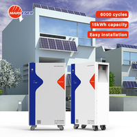 Sistem Penyimpanan Energi Rumah Baterai LiFePO4 51.2V 300Ah 15KWh dengan Port Komunikasi CAN, Koneksi Grid Hibrida, dan BMS Tipe Split