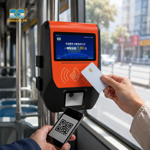 Bus chargeant la machine de position avec les cartes prépayées pour le système de paiement de transport public - Product Image 1