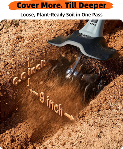 Motoculteur électrique de jardin, mini-cultivateur agricole, petite houe électrique domestique pour le travail de retournement du sol dans la ferme et la cour - Product Image 3