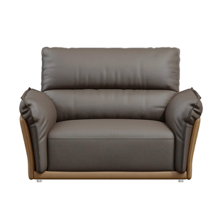 Sofás de recepción ejecutivos duraderos de tres asientos de cuero Premium modernos con esponja de alta densidad para diseño elegante de oficina en casa - Product Image 2