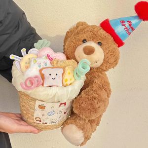 Oso <span class=keywords><strong>de</strong></span> Peluche, Lindo, para Regalo <span class=keywords><strong>de</strong></span> Cumpleaños, Pastel <span class=keywords><strong>de</strong></span> Cumpleaños, <span class=keywords><strong>Caperucita</strong></span> <span class=keywords><strong>Roja</strong></span>, Relleno <span class=keywords><strong>de</strong></span> Algodón PP, Juguete <span class=keywords><strong>de</strong></span> Peluche - Product Image 2