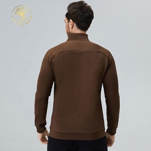 Chất Lượng Cao Mens Tập Thể Dục Quần Áo Tập Thể Dục Trống Đầy Đủ Zip Thể Thao Chạy <span class=keywords><strong>Softshell</strong></span> Tùy Chỉnh Polyester Ngoài Trời Theo Dõi Áo Khoác Cho Nam Giới - Product Image 2