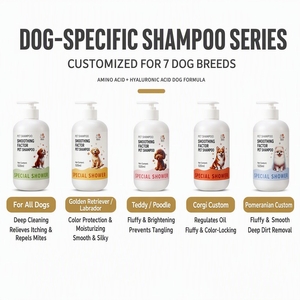 Shampooing de toilettage pour animaux de compagnie, formule <span class=keywords><strong>anti</strong></span>-démangeaisons et désodorisante pour chiens Bichon, Teddy, Pomeranian et chats - Product Image 2