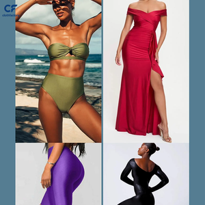 Tissu Olive Brillant en Nylon et Spandex au Mètre, Largeur 60 Pouces, Extensible dans les 4 Sens, Tissu Olive Soyeux en Spandex pour Maillots de Bain, Robes et Vêtements de Sport - Product Image 3