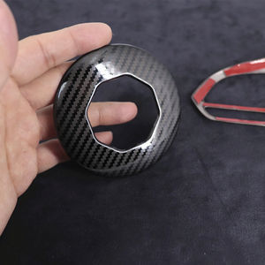 Tcart ที่หุ้มพวงมาลัย3ชิ้น, คาร์บอนไฟเบอร์อุปกรณ์ตกแต่งรถยนต์สำหรับ MG6มก. <span class=keywords><strong>ZS</strong></span> <span class=keywords><strong>EV</strong></span> HS MG5 ezs 2018 2019 2020 <span class=keywords><strong>2021</strong></span> - Product Image 6