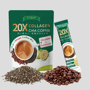 กาแฟคอลลาเจนเมล็ดเจีย 3 in 1 กาแฟลดน้ำหนัก กาแฟผลไม้สีเหลือง - Product Image 1