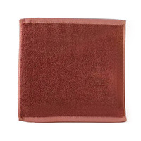 Serviettes carrées bleues en coton 100% pour le visage, les mains, le sport, 30*30cm, logo brodé personnalisé en gros, salon de manucure, salon de coiffure, spa, beauté