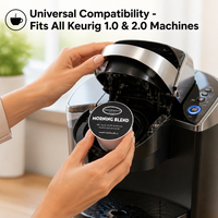 Capsules de café réutilisables et jetables en PP de qualité supérieure, style K-cup, avec couvercles en aluminium thermoscellables, emballage écologique sans BPA