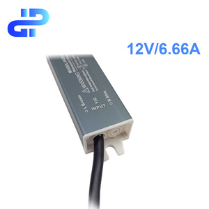 Fuente de Alimentación Conmutada LED <span class=keywords><strong>DEPU</strong></span> 12V 80W IP67 Impermeable, Entrada 100-250V, Salida Única, Perfil de Aluminio para Exteriores, Garantía de 3 Años - Product Image 3