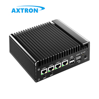 J6412 Embedded NUX Box Mini Computadora de Escritorio Industrial 4 LAN 6 USB 2 COM Linux Wifi 4G DDR4 RAM para AU US CN Plugs Nuevo Producto