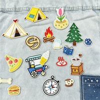 Écussons brodés personnalisés écologiques à coudre ou à thermocoller, badges brodés avec logo, emblèmes décoratifs pour vêtements, chapeaux, sacs à dos