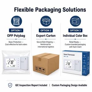 <span class=keywords><strong>Thermostat</strong></span> intelligent pour chaudière à <span class=keywords><strong>gaz</strong></span>, chauffage et refroidissement, alimenté par batterie USB-C, contrôleur de chauffage au sol - Product Image 5